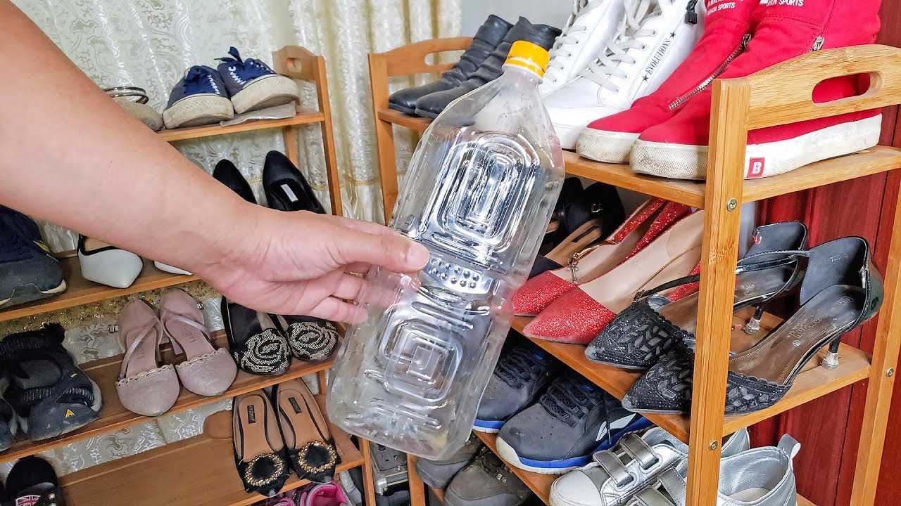 鞋子太多不用愁？塑料瓶剪几刀，一个鞋柜能当两个用，方法太棒了