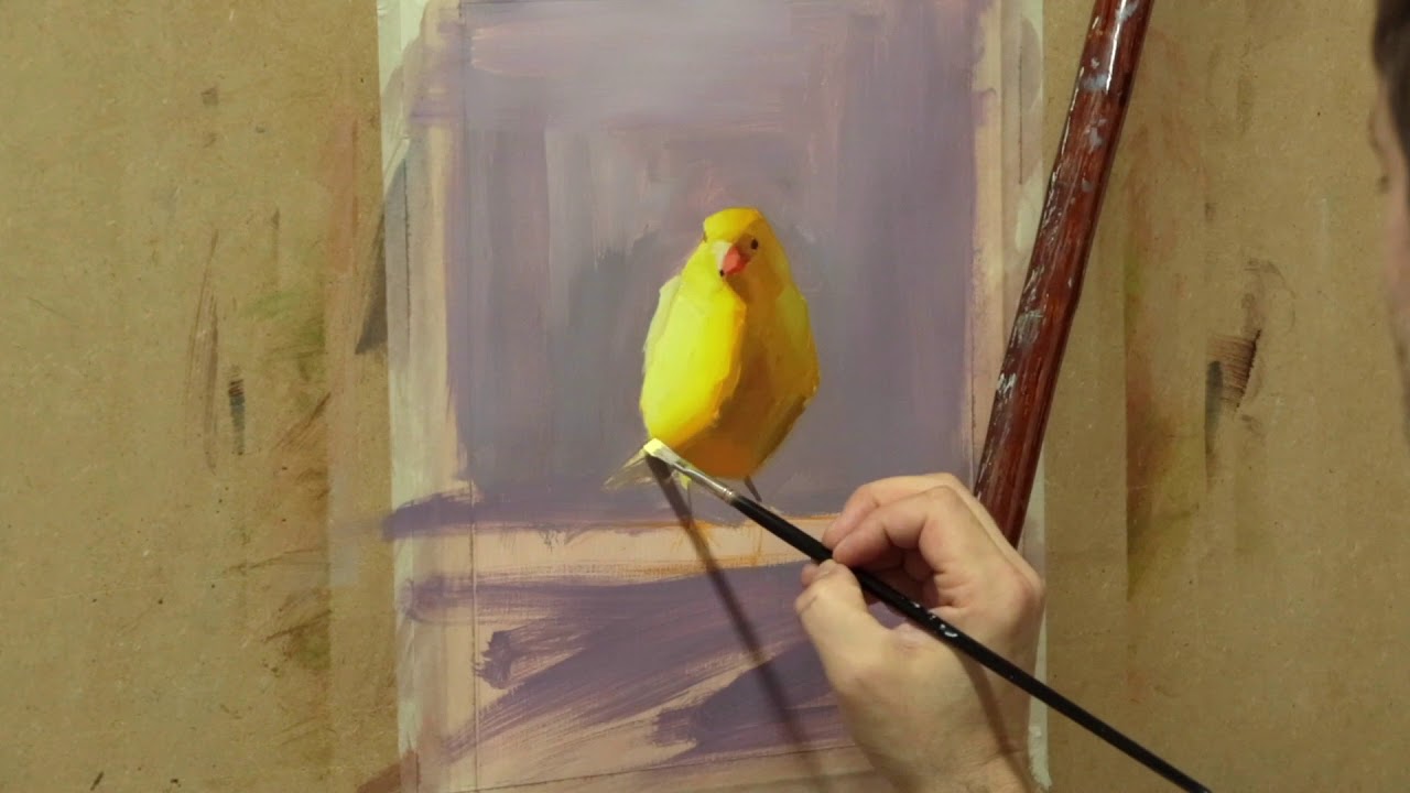 Oil painting techniques - How to paint birds in oils
