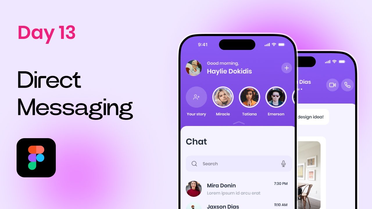 Daily UI Challenge | Day 13 | Direct Messaging