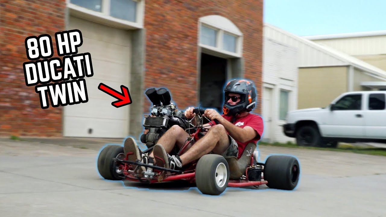 Reviving our 900cc Ducati Go Kart + Test Rips | Ducarti Returns!
