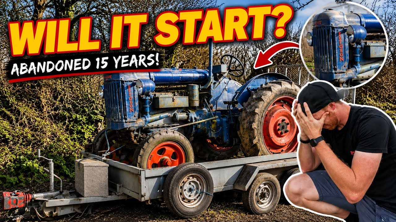 Классический трактор, заброшенный на 15 лет. Заведётся ли он? - Fordson Super Major E27N 1947 года