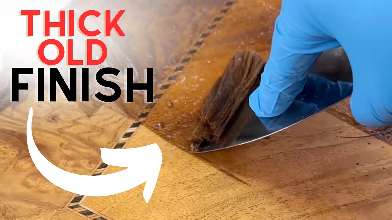 Stripping THICK Finish: Beautiful NATURAL Makeover for these Side Tables