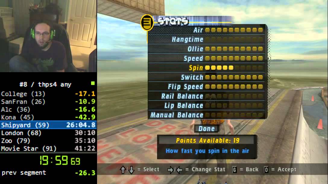 Tony Hawk's Pro Skater 4 Speedrun 38:23