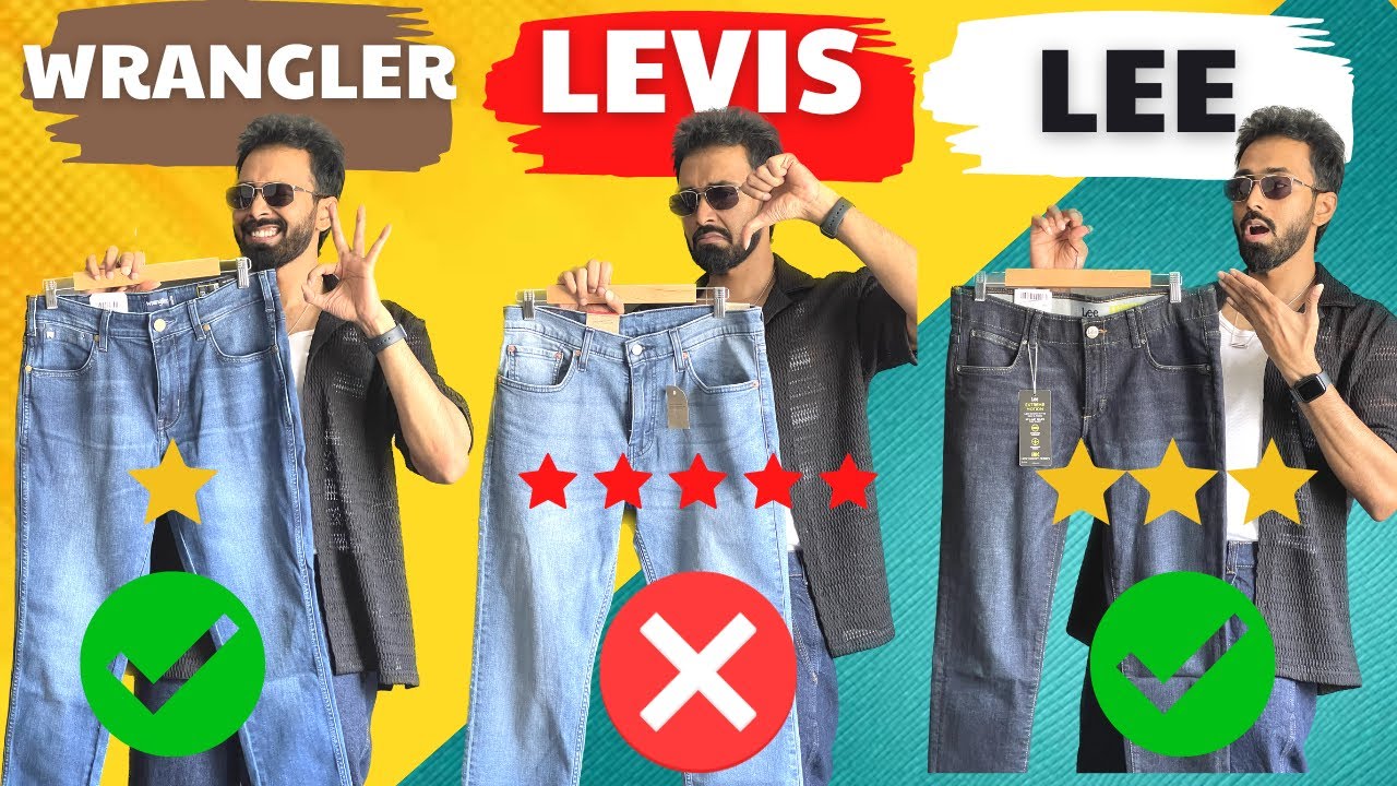 Levis vs Wrangler vs Lee- Best Blue Jeans| Does reviews actually matter?