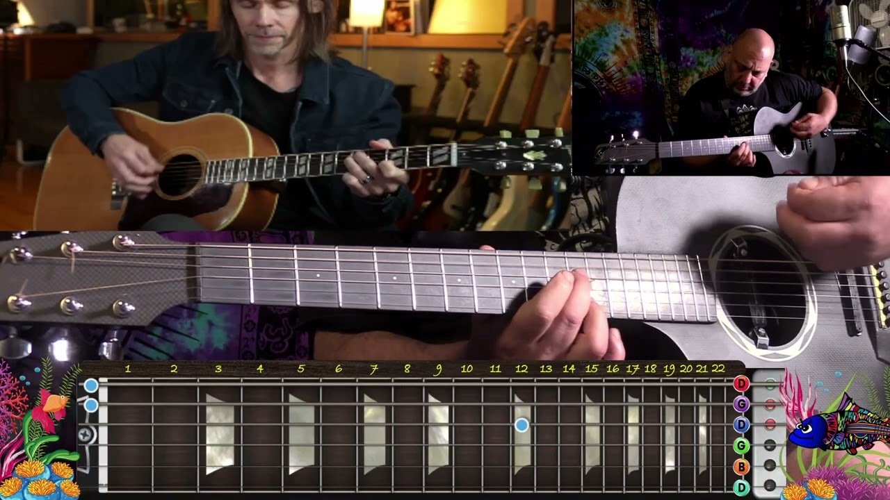 Alter Bridge Watch Over You Guitar Lesson Intro/Verse/Strum Open G Tuning