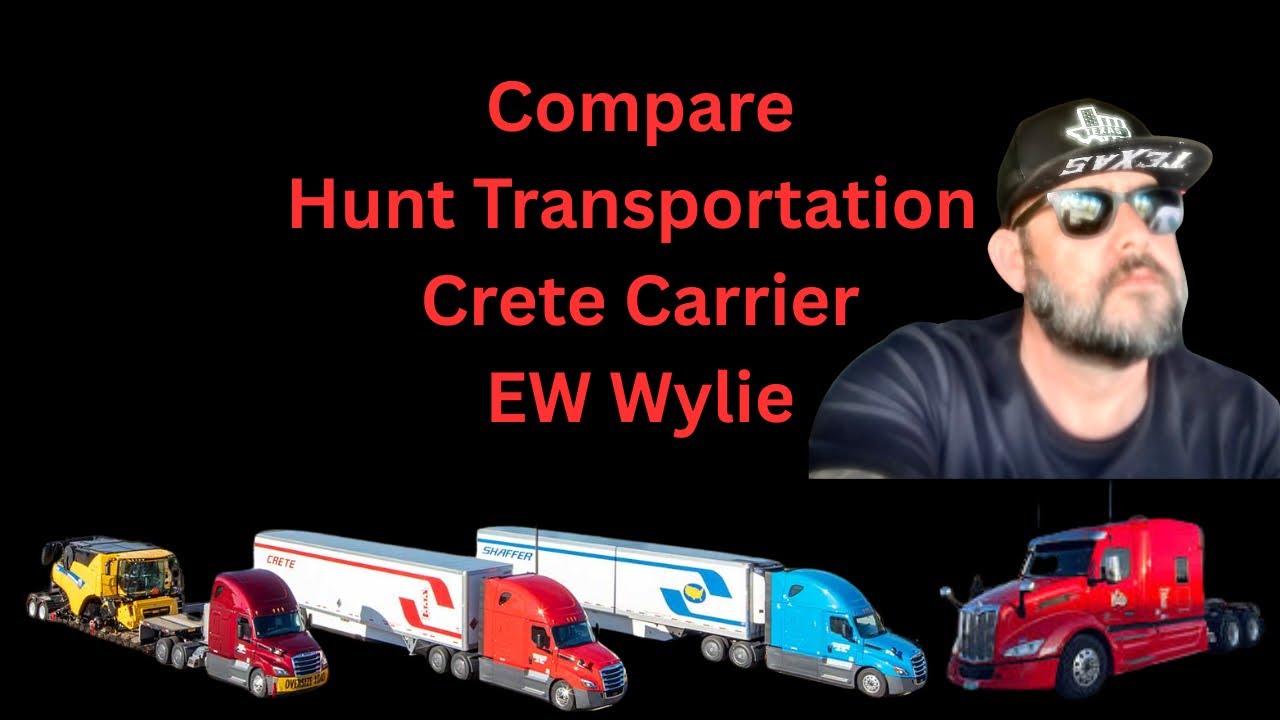 Сравнение Hunt Transportation и Crete Carriers с EW Wylie #truckdriver #truckinglife