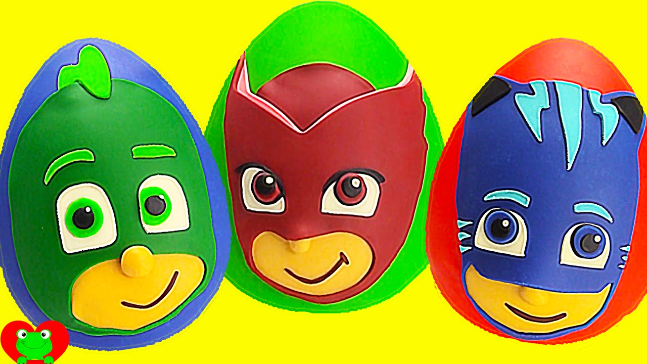 PJ Masks Play Doh Surprises Compilation HOUR Long Gekko, Owlette, Catboy and More