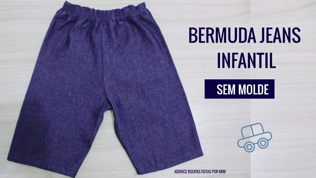 BERMUDA INFANTIL sem costura nas laterais