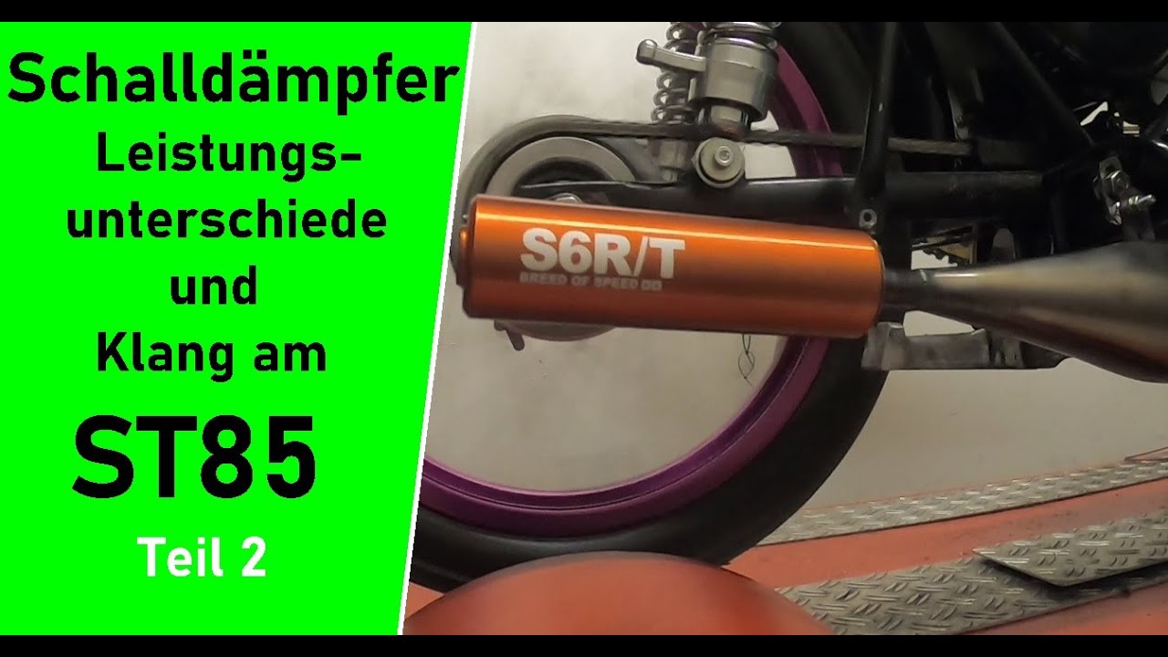Simson Tuning | Schalldämpfer Teil 2 mit Stage6 R/T im Vergleich Top3 Auswertung CO2radtechnik