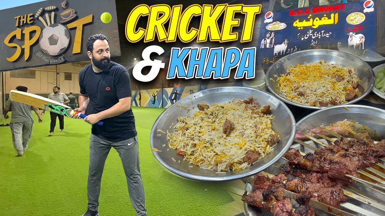 The Spot Indoor Cricketing | Trying 4K Chowrangi Al Ghosia Pulao First Time