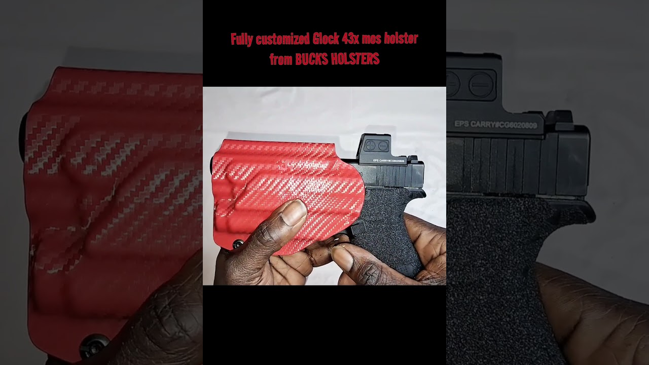 Полностью кастомизированная кобура для Glock 43x mos от BUCKS HOLSTERS...
