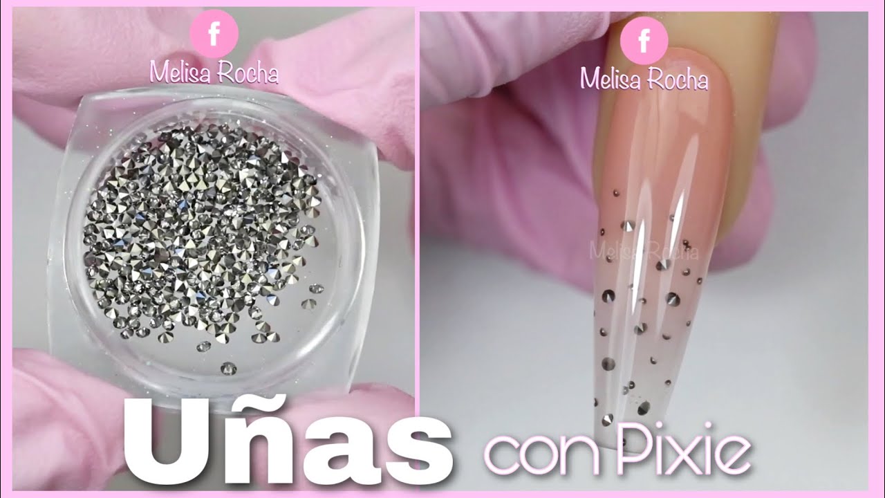 Acrylic Nails 💅🏻✨ Pixie / Diamond