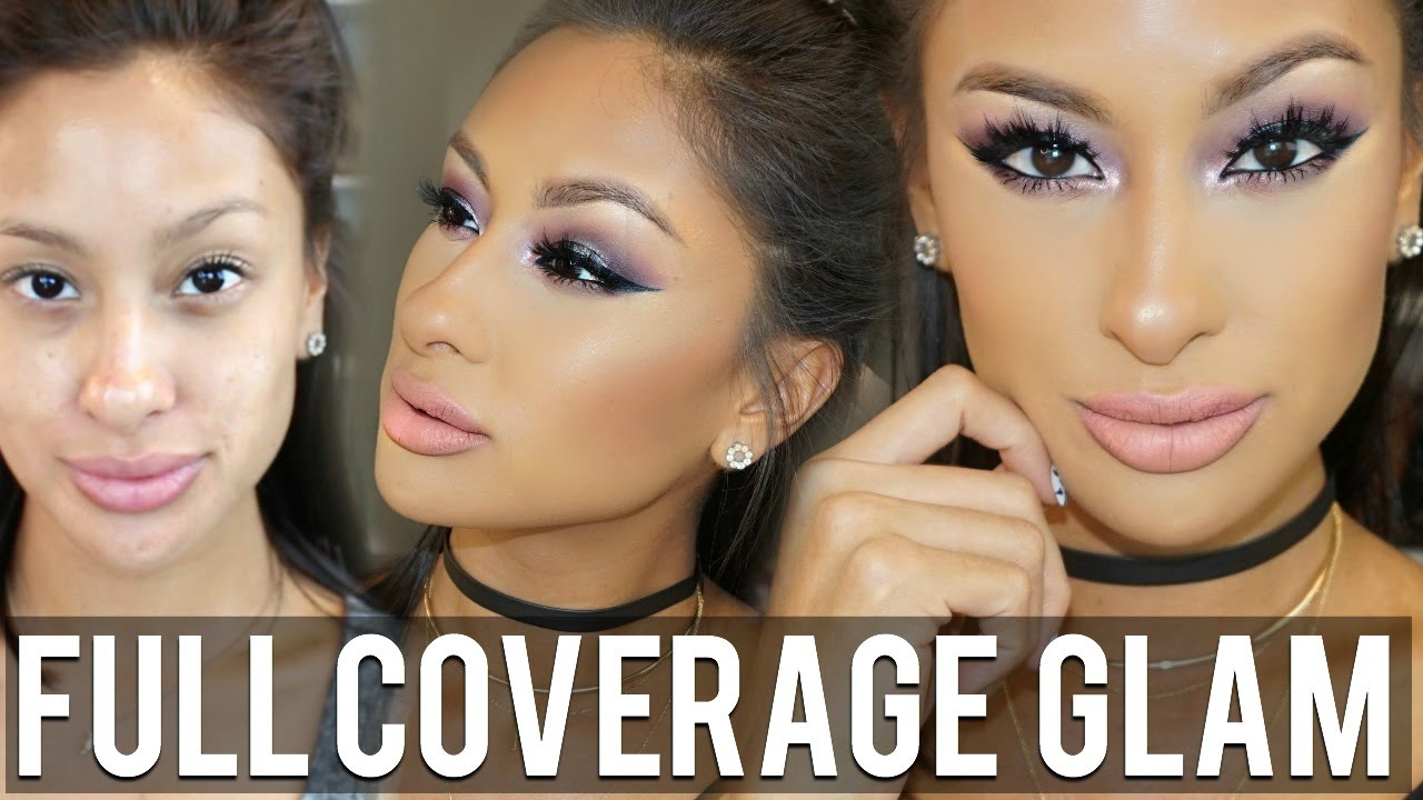 FULL COVERAGE GLAM MAKEUP TUTORIAL!