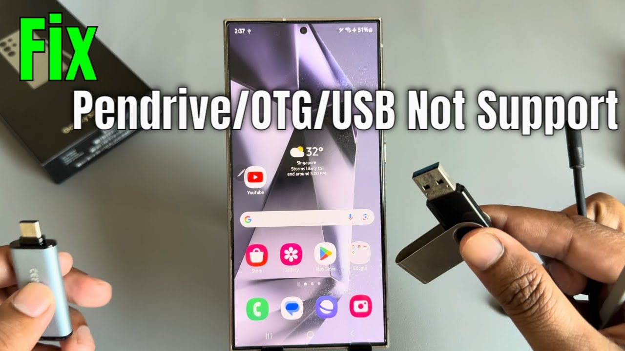 Samsung Galaxy S24 / S24+ / S24 Ultra: исправлена ​​проблема отсутствия поддержки OTG/USB на Samsung