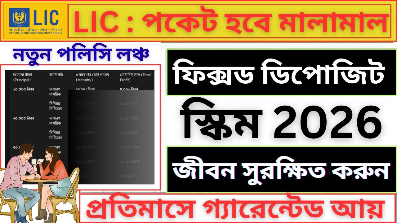 LIC-র নতুন ধামাকা! ব্যাঙ্কের চেয়ে বেশি সুদ ও গ্যারান্টি | LIC Housing Finance FD Scheme 2026 #lic