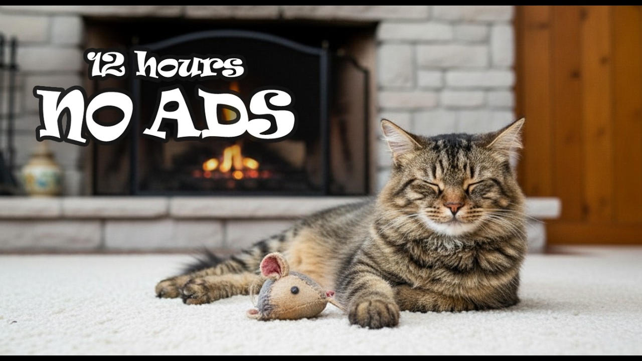 12 Hours UNINTERRUPTED Sleep Music for Cats Home Alone😺Gentle Sounds for Peaceful Night Time