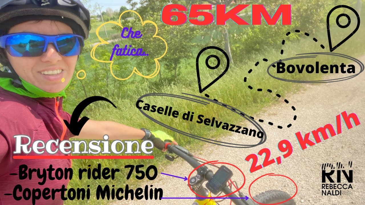 Giro in bici (Bovolenta) + Recensione Bryton Rider 750 e Copertoni Michelin