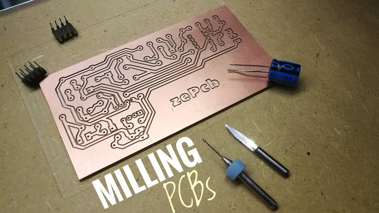 Milling PCBs on a Homemade CNC