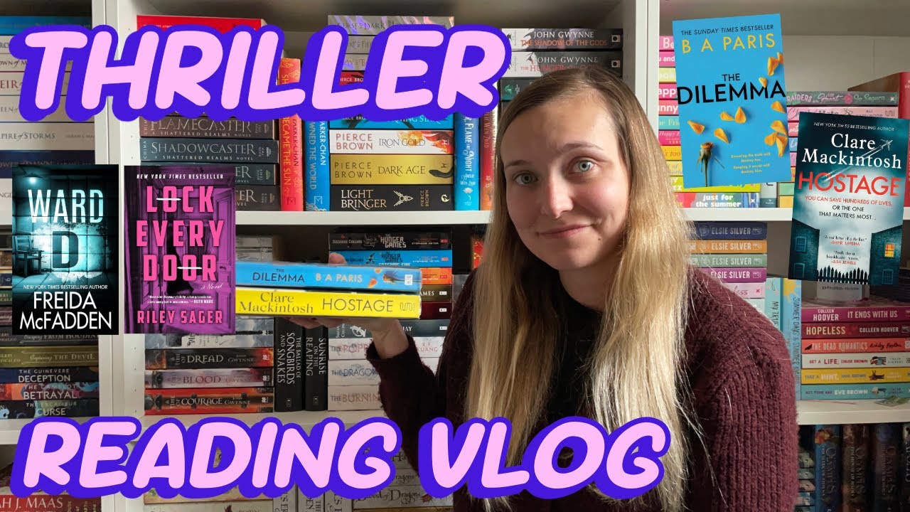 Reading THRILLER BOOKS for a week! *spoiler free reading vlog*