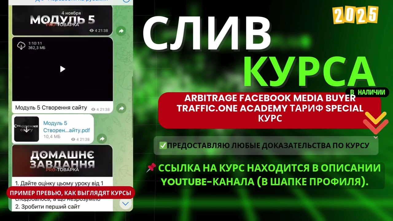 СЛИВ КУРСА ARBITRAGE FACEBOOK MEDIA BUYER TRAFFIC.ONE ACADEMY ТАРИФ SPECIAL