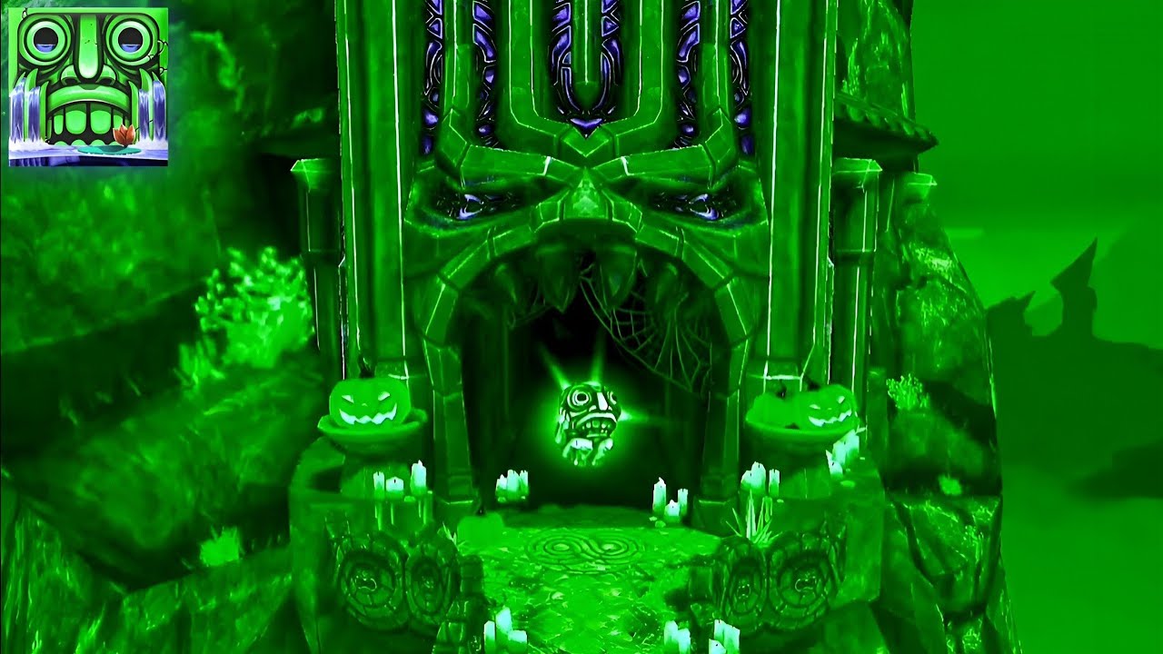 Temple Run 2 Spooky Summit Map Green Colour Reaction