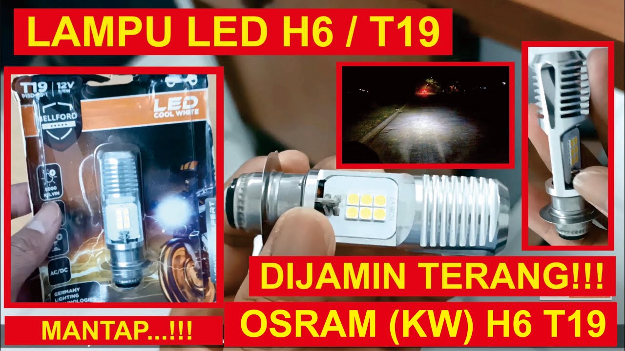 Lampu Bohlam LED H6 / T19 | Osram H6 T19 CW