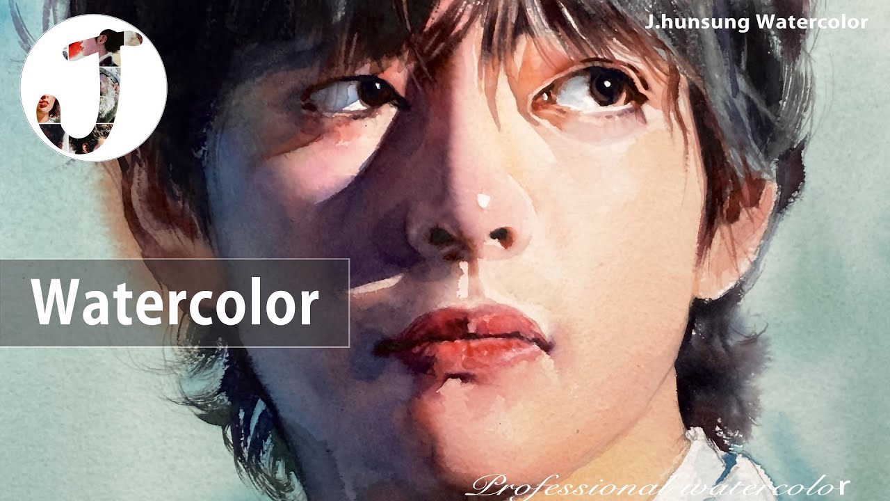 Watercolor portrait painting │ 인물수채화 │수채화