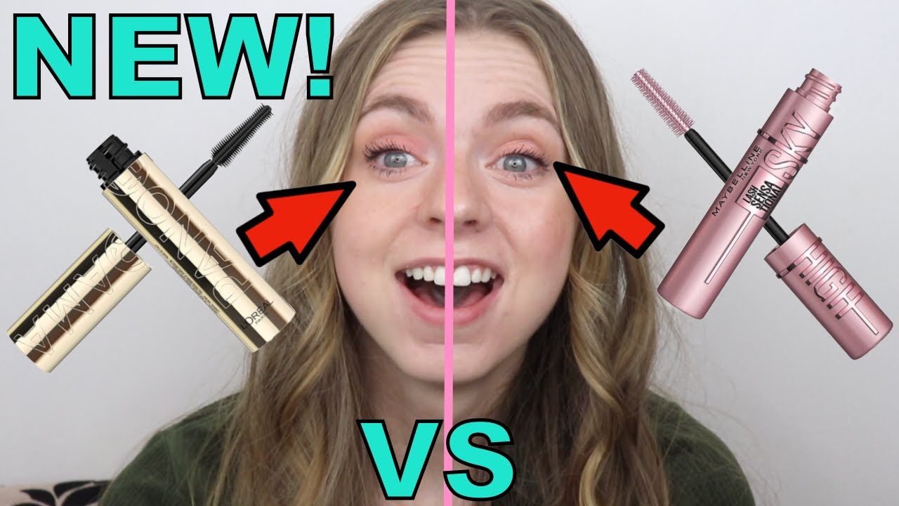 NEW L'Oreal Voluminous Panorama Mascara VS Maybelline Lash Sensational Sky High Mascara!!!