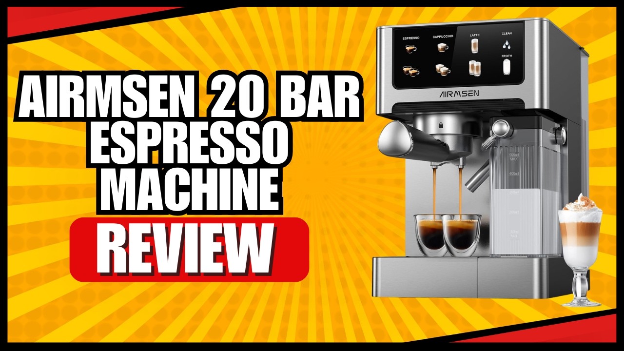 AIRMSEN 20 Bar Espresso Machine Review