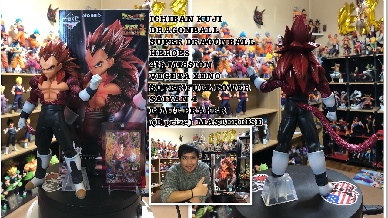 Unboxing VEGETA XENO ICHIBAN KUJI SUPER DRAGONBALL HEROES 4th MISSION (D prize) MASTERLISE
