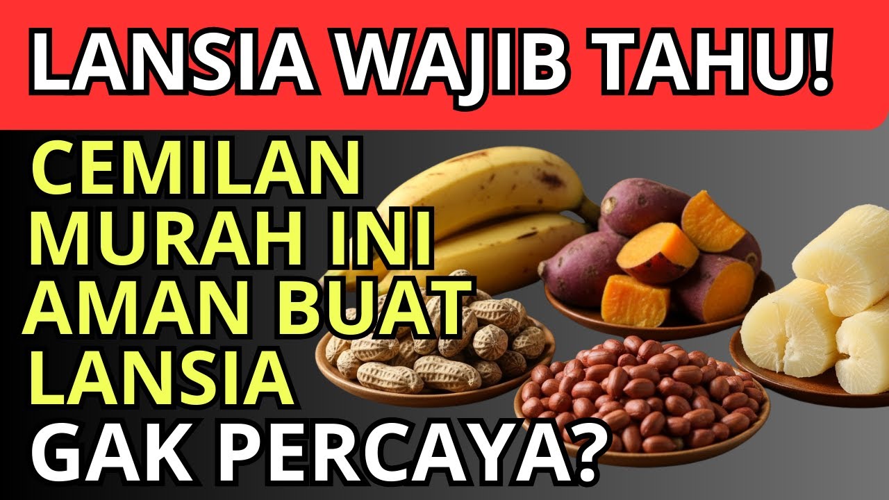 GAK PERLU MAHAL‼️5 Cemilan Pasar Ini Bikin Tensi & Kolesterol Aman di Usia 60-an