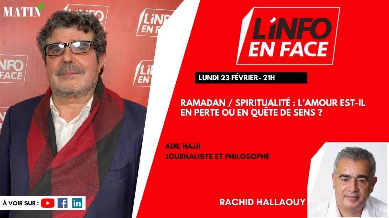 Ramadan et spiritualité: Adil Hajji en débat à L’Info en Face