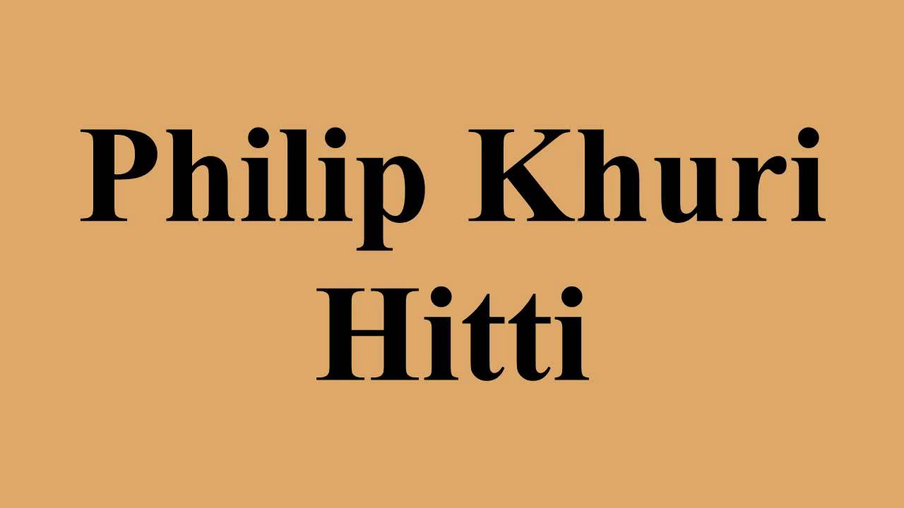 Philip Khuri Hitti