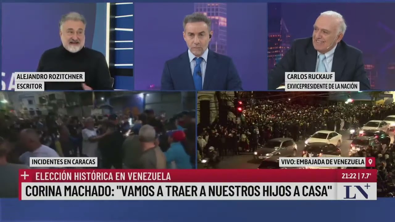 Recuento de votos en Venezuela: incidentes en Caracas tras las votaciones