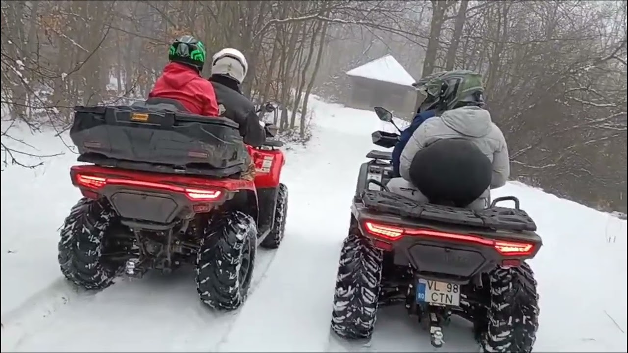AM ÎNGHEȚAT❌AM REUȘIT SĂ SCOATEM ATV-UL DIN GHEAȚĂ‼️ partea a doua 