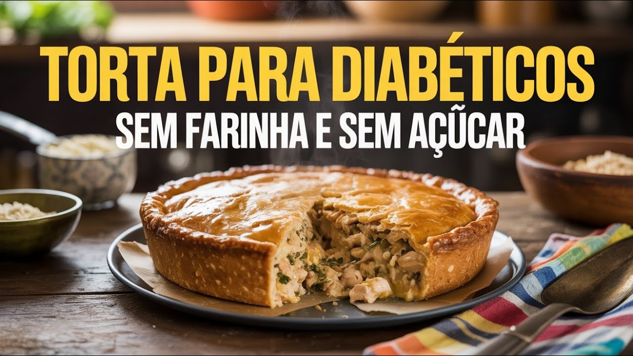 TORTA SALGADA DE FRANGO SEM FARINHA PARA DIABÉTICOS.