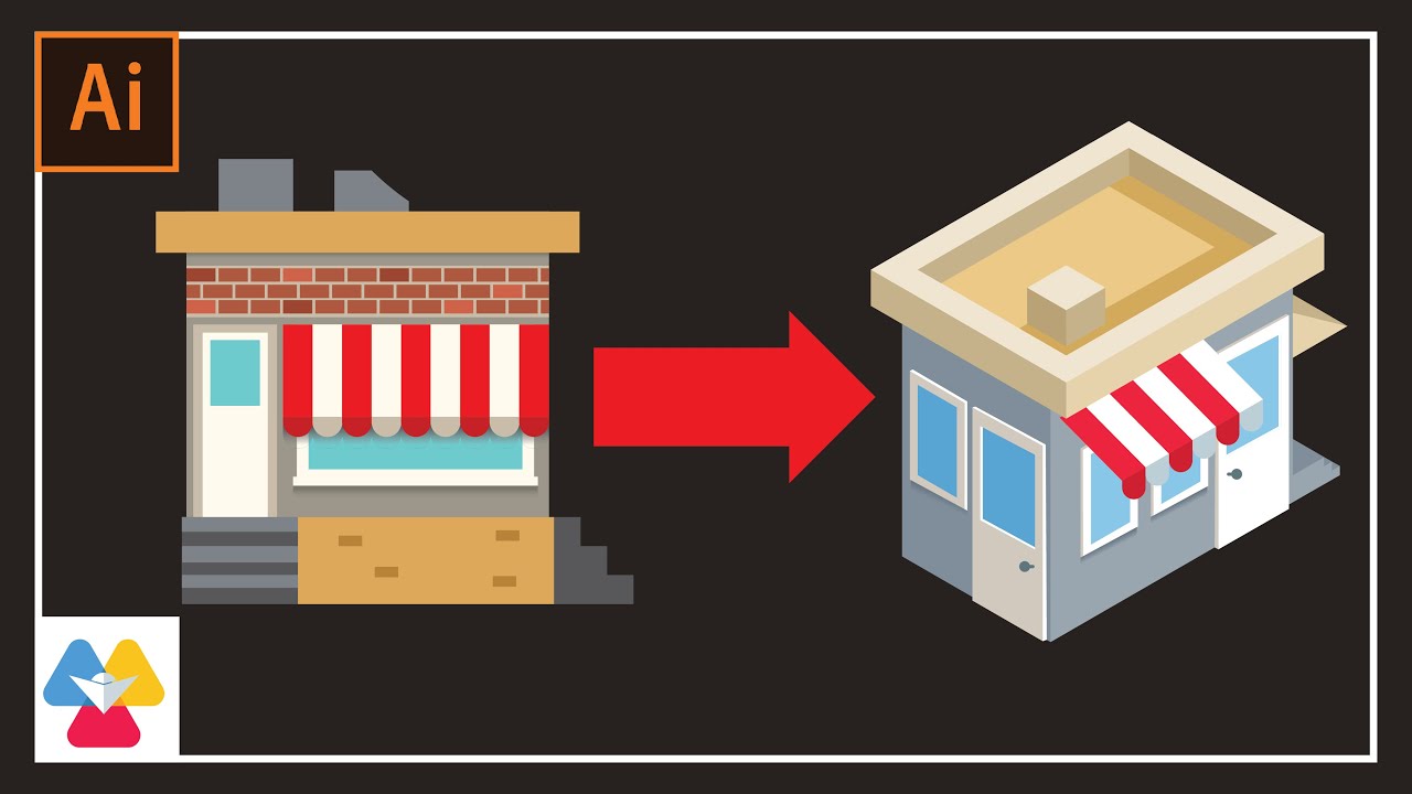 Isometric building tutorial in Illustrator