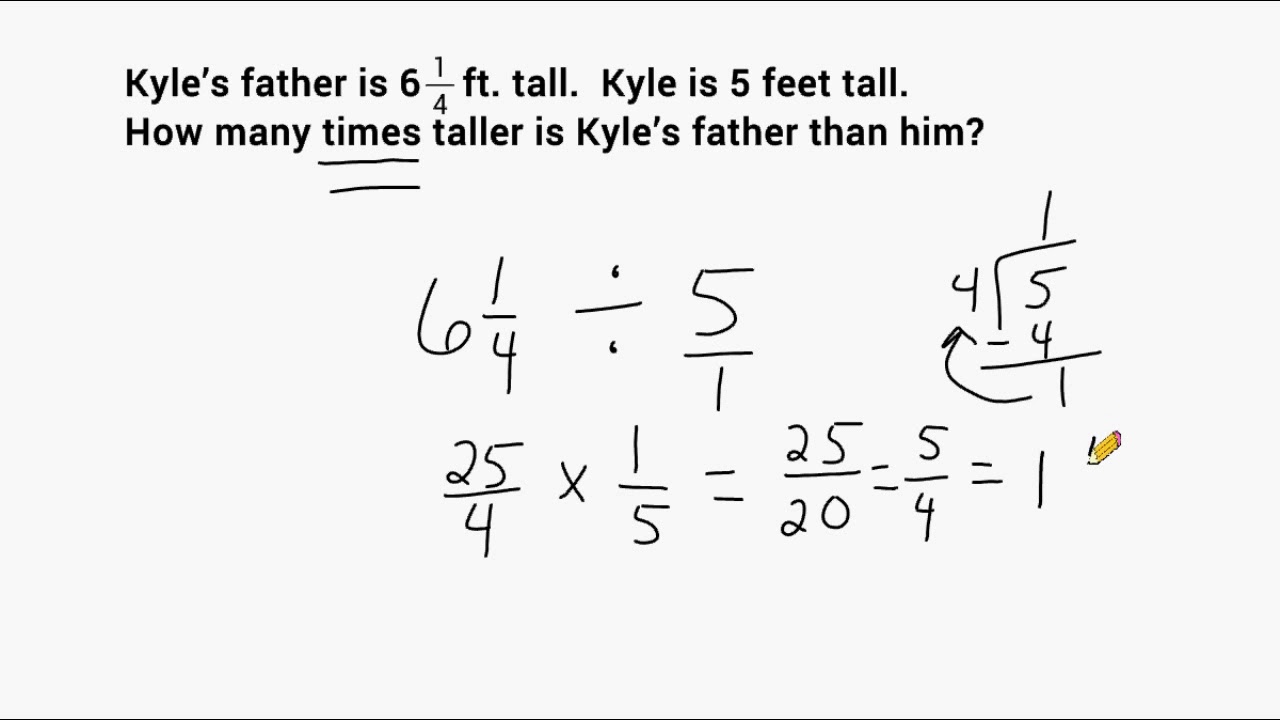 Dividing Mixed Numbers - Word Problems