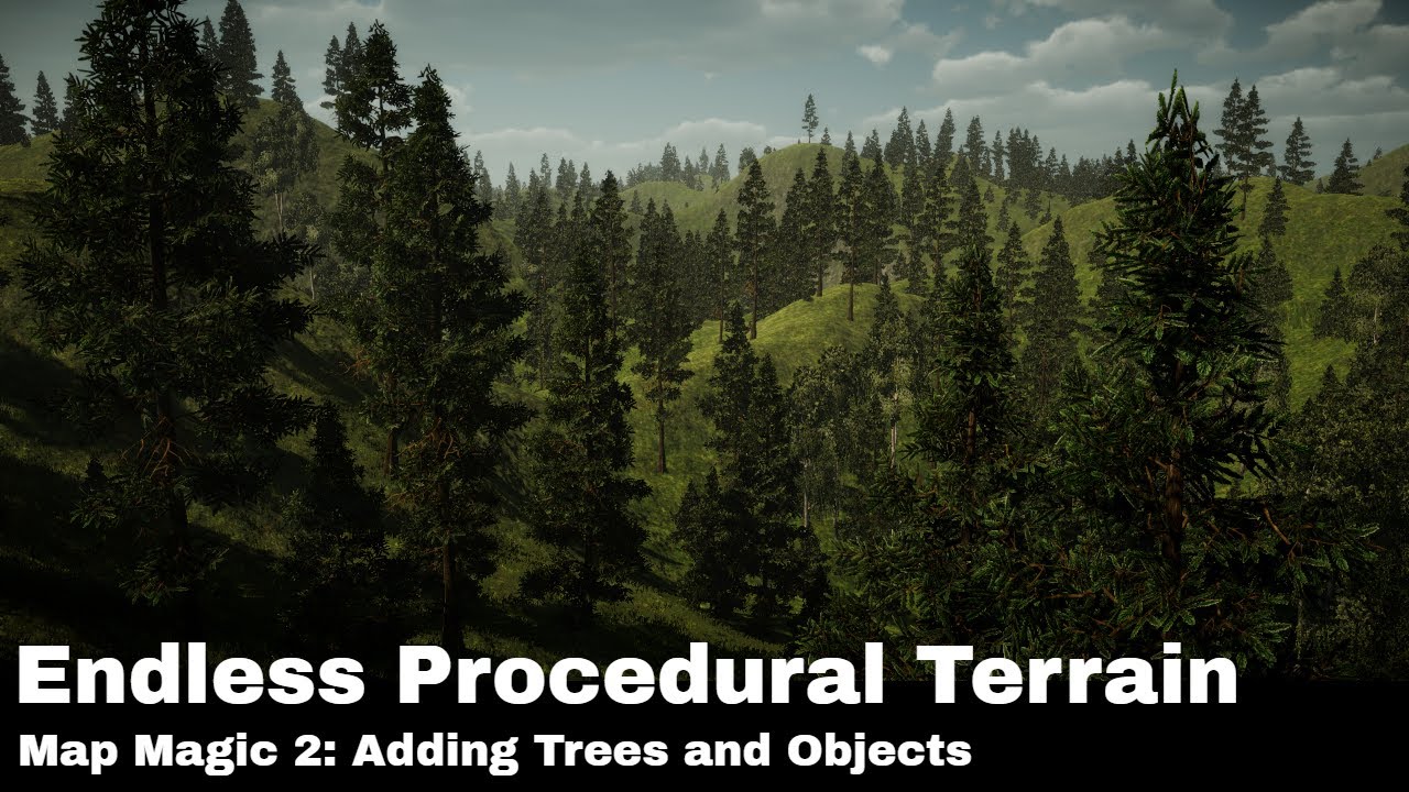 Speed Build : Adding Trees to an Endless Procedural Terrain | MapMagic2