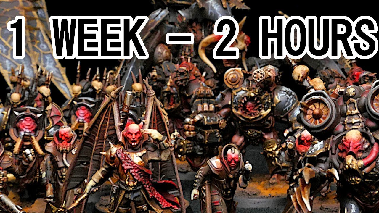 Покраска вашей армии Warhammer за два часа в ночь