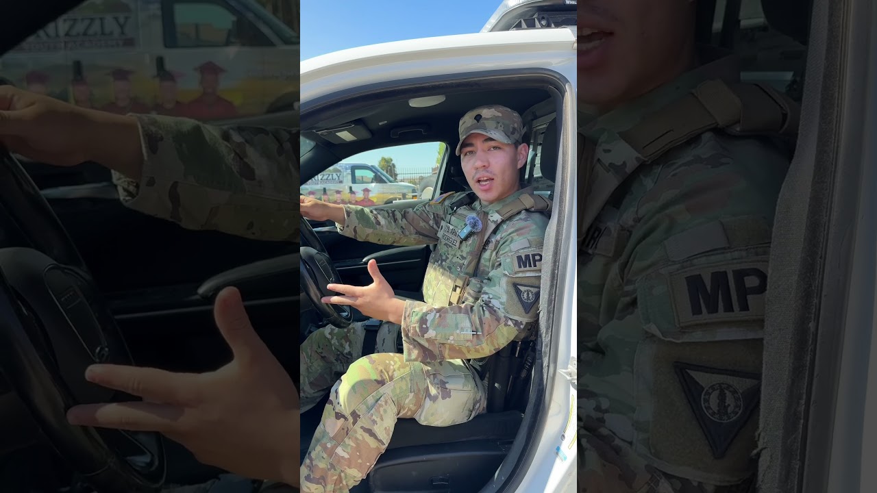 Hop in fam. Wanna be a military police officer?