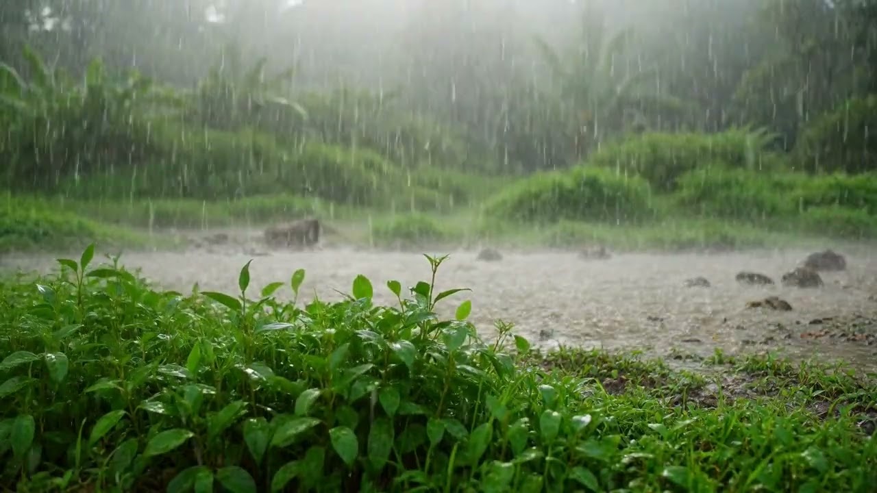 Sleep Better Tonight 💤 Heavy Rain Ambience for Deep Rest 😴