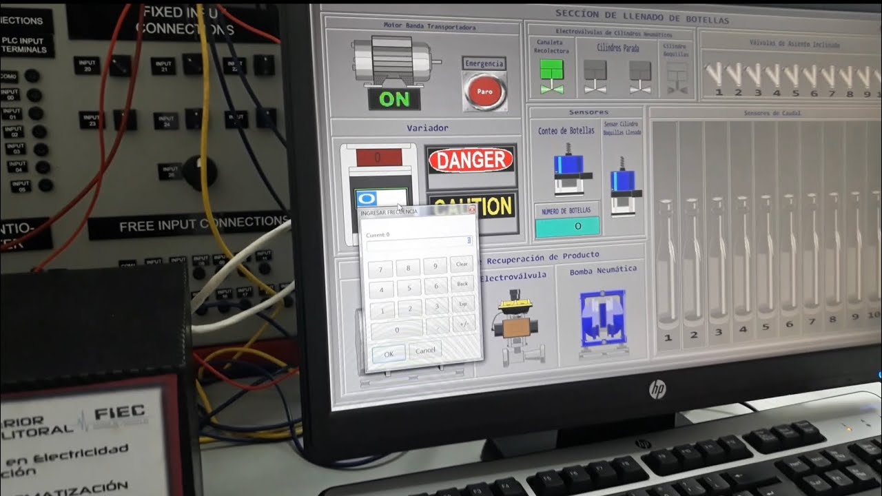 SCADA industrial para SUPERVISIÓN y CONTROL de línea de producción