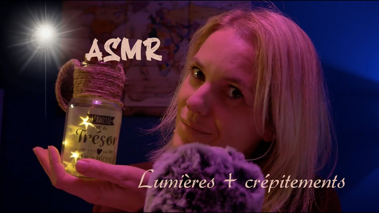 ASMR FR 🌟 Lumières, crépitements, tapping et chuchotements pour te détendre