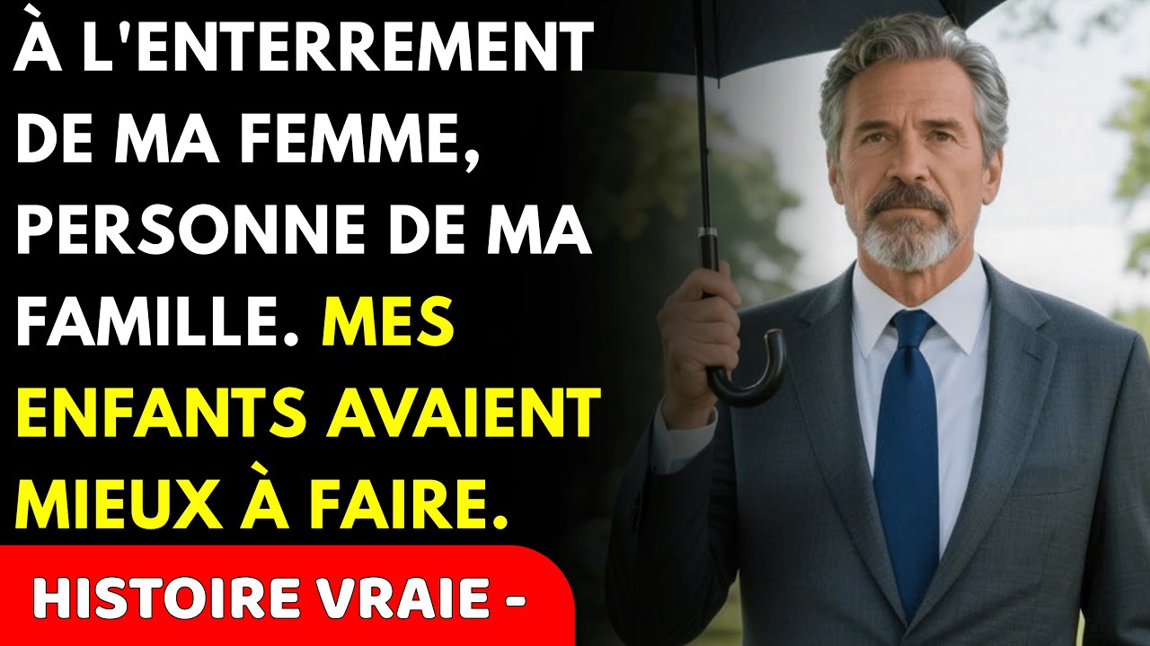 À l'enterrement de ma femme, seule la voisine était là. Mes enfants préféraient leurs week-end...