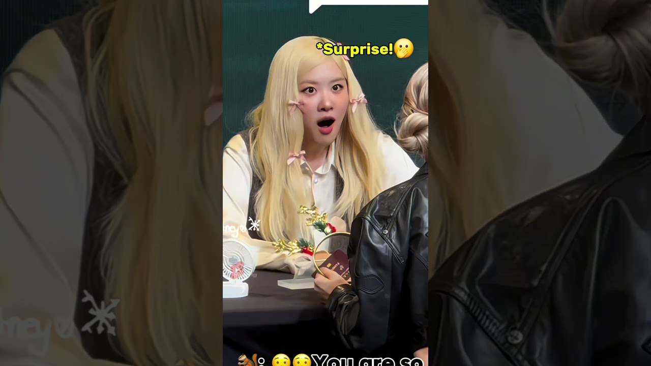 Fangirl cosplayed as Ros&eacute; and surprised her!!🤩🤩 #blackpink