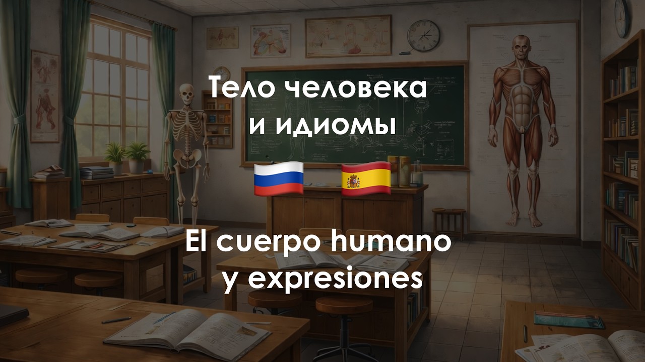El cuerpo humano en ruso 🧠 | Partes, órganos y expresiones (A1–B1)