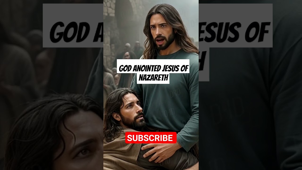 How God Anointed Jesus of Nazareth #jesus #youtubeshorts #gospel #bible #anointing #god