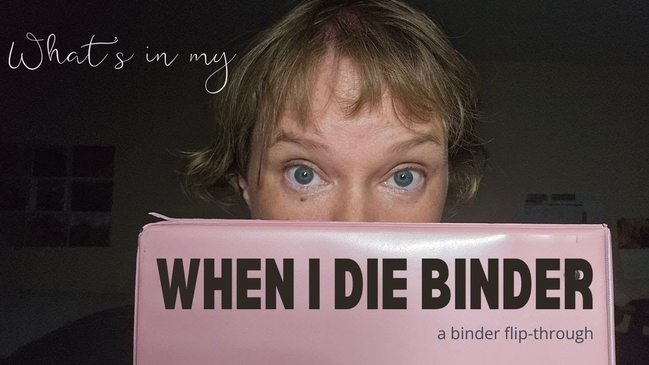 When I Die Binder | Flip-through of what's in my 'in case of death' binder