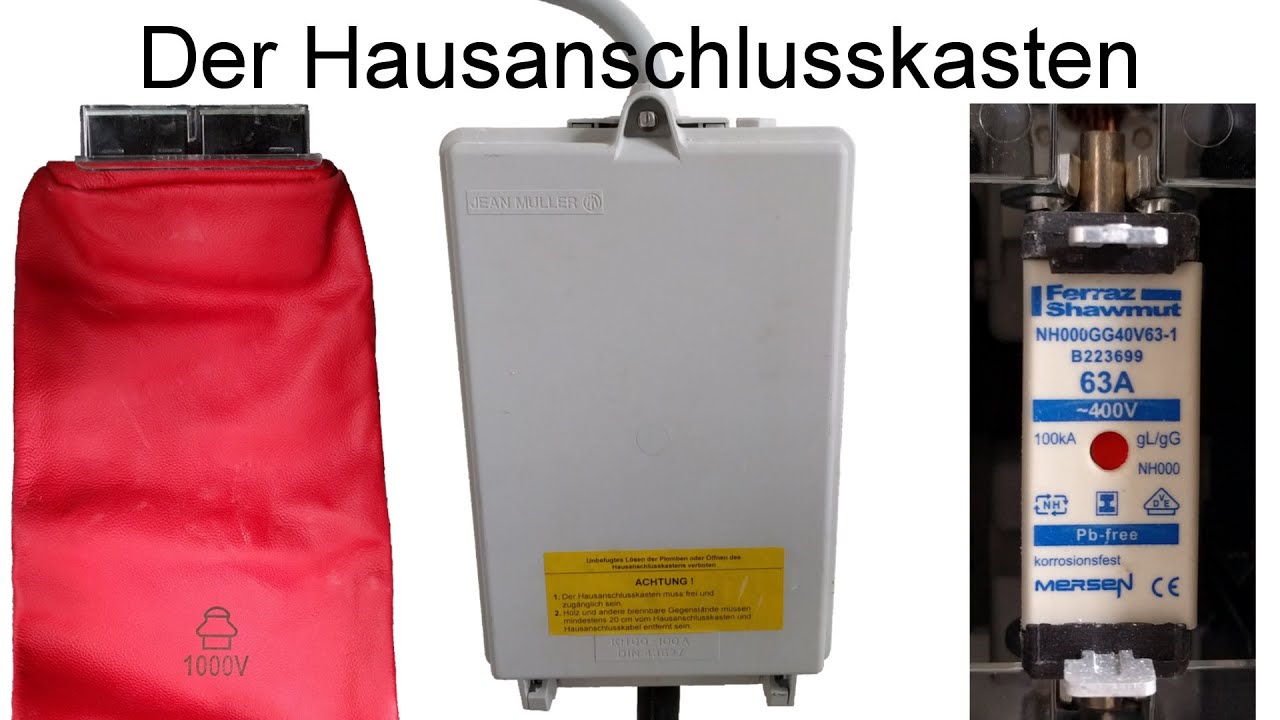 Der Hausanschlusskasten HAK (Panzerkasten) / NH-Sicherungen